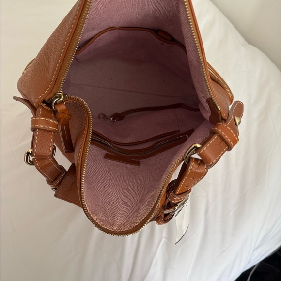 Vintage Dooney & Bourke Women's Large Tan Leather Bag - Picture 4 of 9